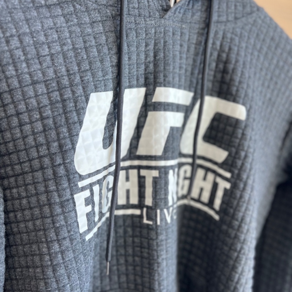 Medium Womens UFC Fight Night Quilted Sweatshirt Hoodie - Picture 2 of 5